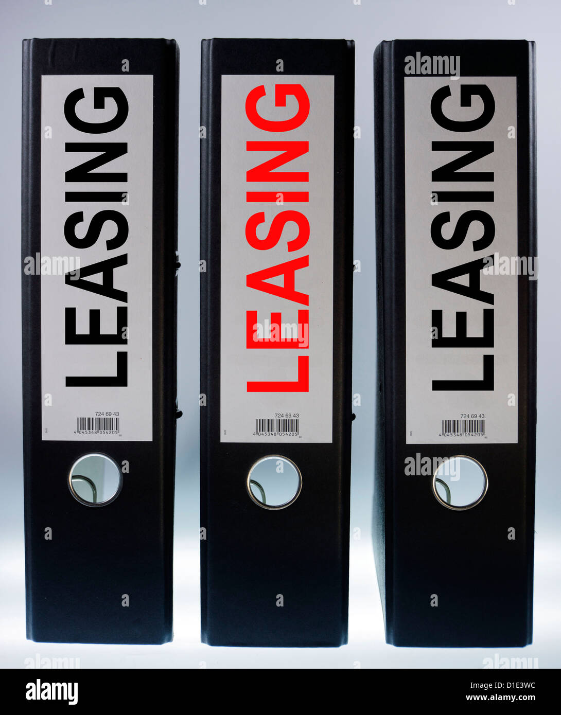 Immagine di simbolo, cartella di file denominata leasing Foto Stock