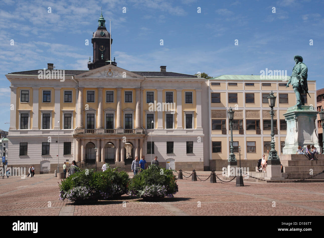 Raadhuset (Municipio) e Gustav Adolf's Torg, Göteborg, Svezia, Scandinavia, Europa Foto Stock