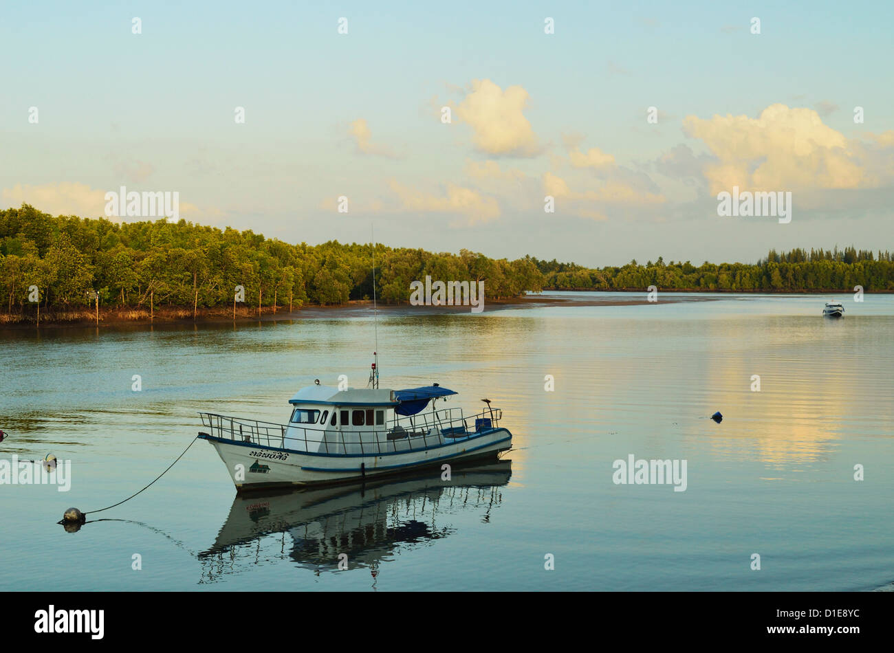 Krabi River, Krabi town, Provincia di Krabi, Thailandia, Sud-est asiatico, in Asia Foto Stock
