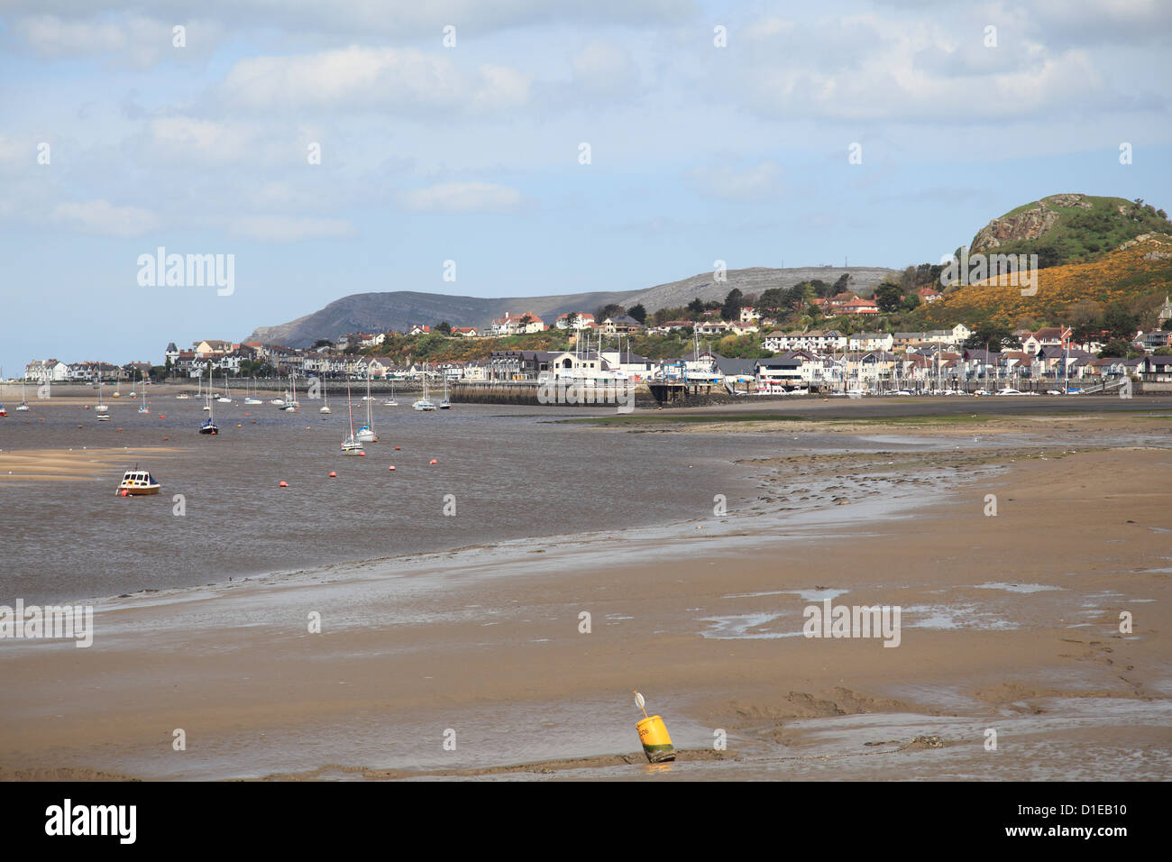 Fiume Conwy estuary, Conwy, il Galles del Nord, Wales, Regno Unito, Europa Foto Stock