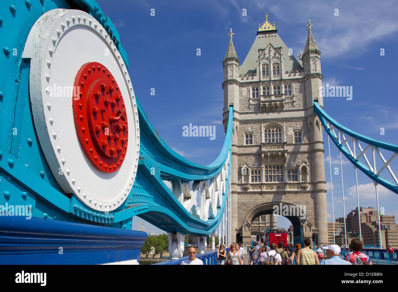 Il Tower Bridge di Londra, Inghilterra, Regno Unito, Europa Foto Stock