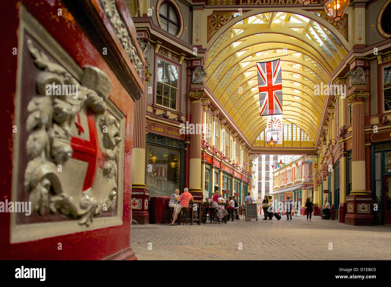 Mercato Leadenhall, City of London, Londra, Inghilterra, Regno Unito, Europa Foto Stock
