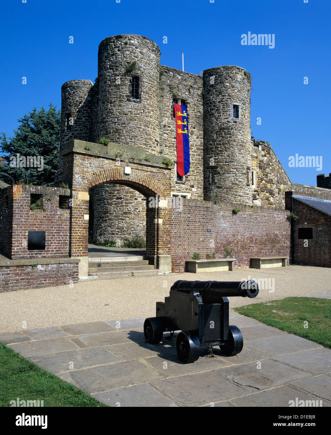 Il castello di Ypres, segale, East Sussex, England, Regno Unito, Europa Foto Stock