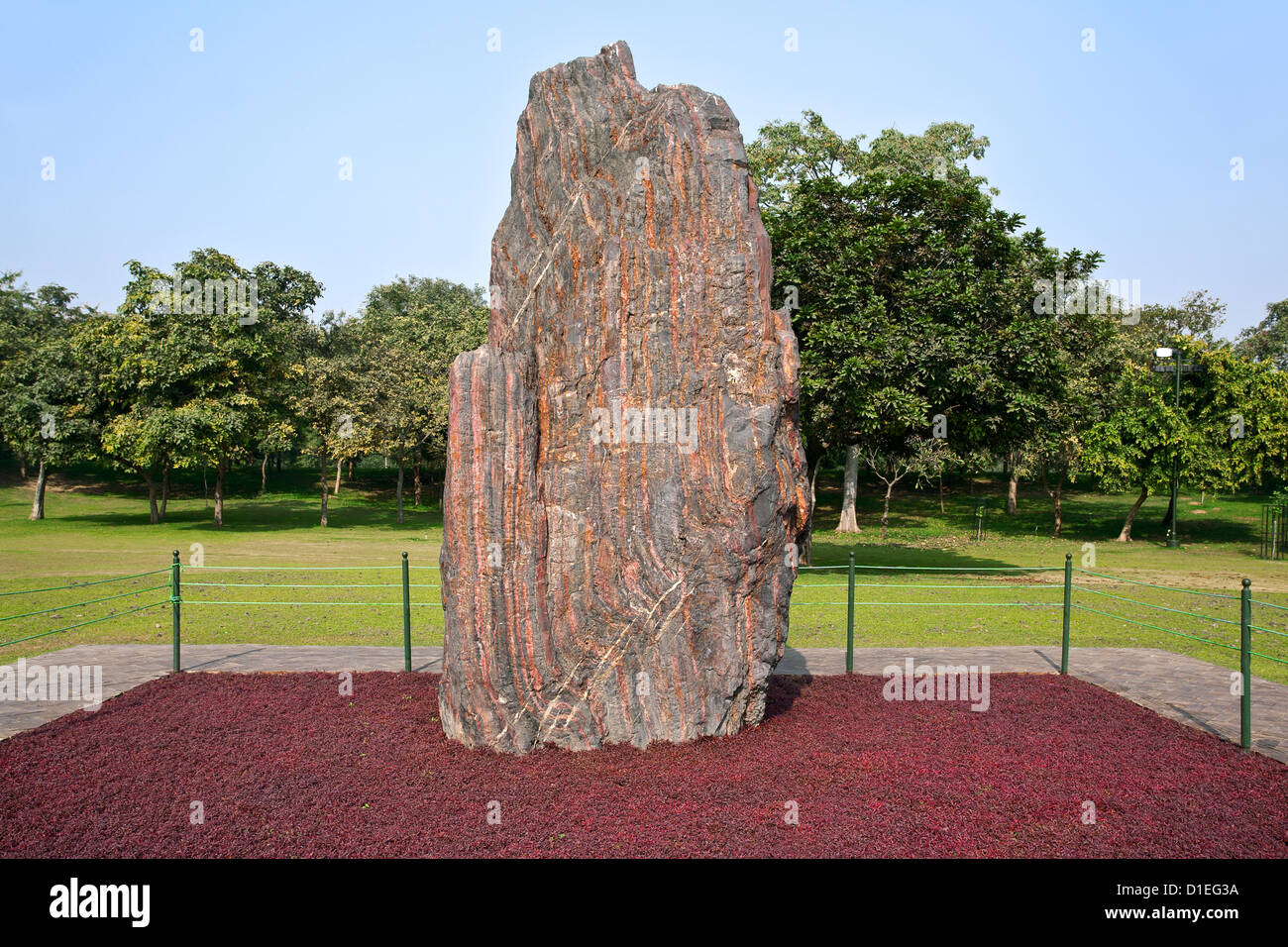 Indira Gandhi samadhi. New Delhi. India Foto Stock