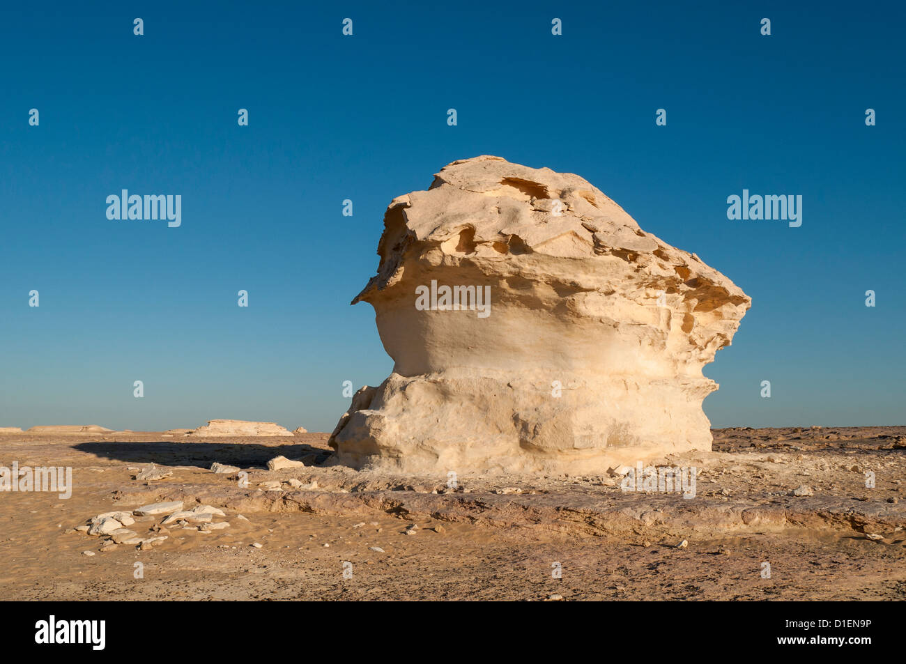 Fungo formazioni rocciose, White Desert (Sahara el Beyda), Egitto Foto Stock