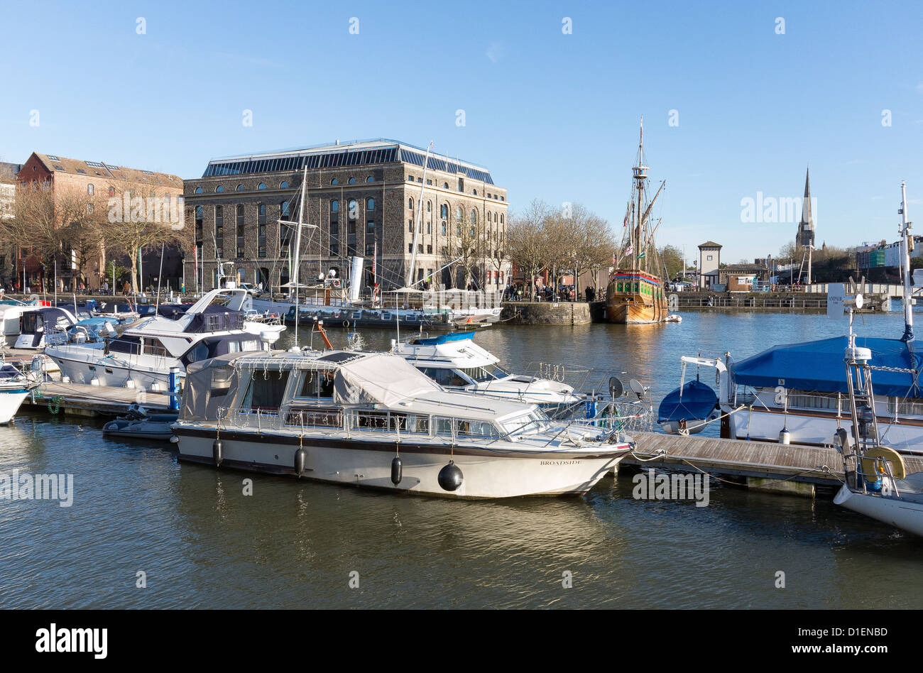Hannover Quay, Floating Harbour e il Centro di Architettura a Bristol, Inghilterra, Regno Unito Foto Stock