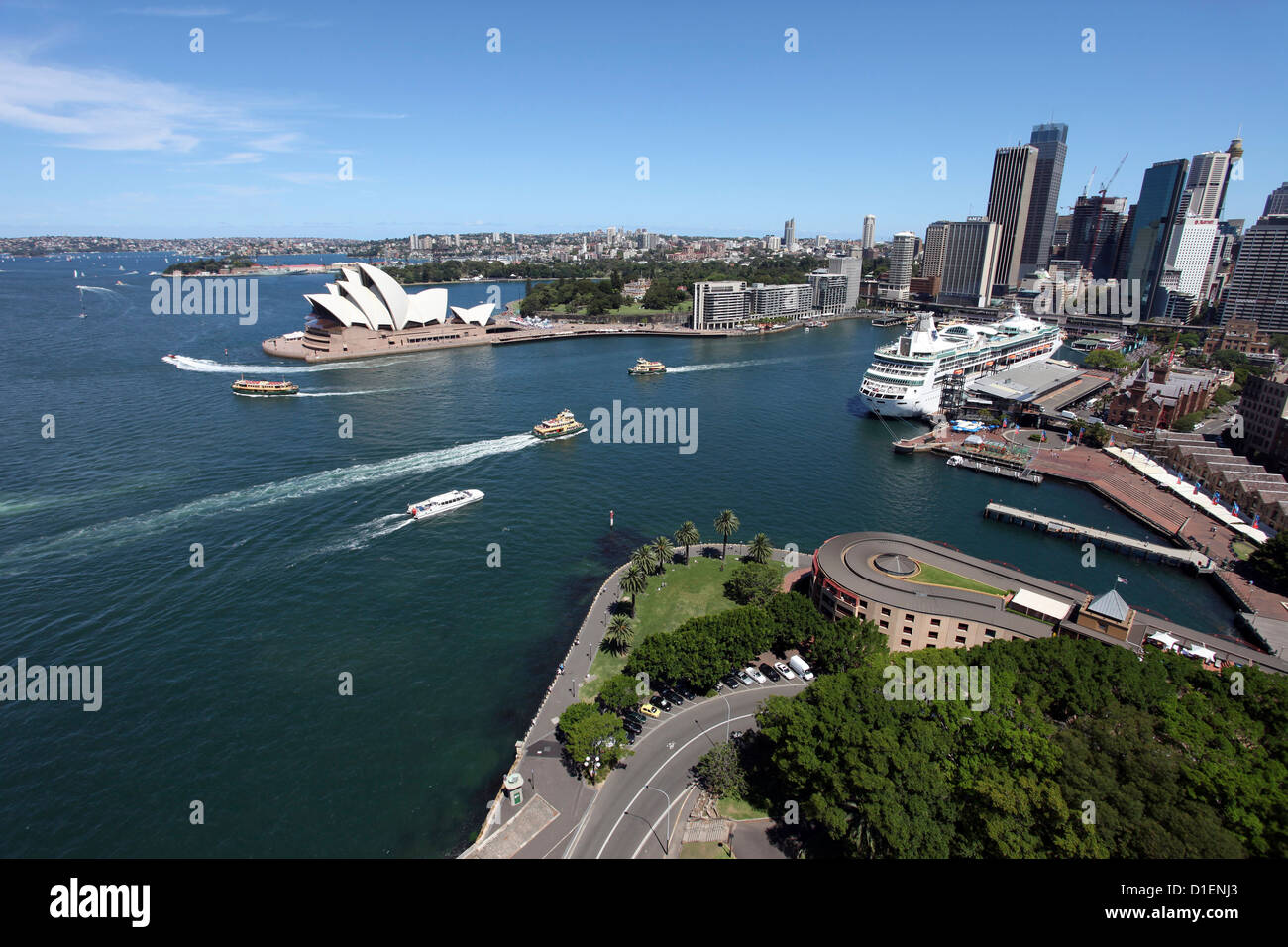 Skyline di Sydney con Opera House, Australia Foto Stock