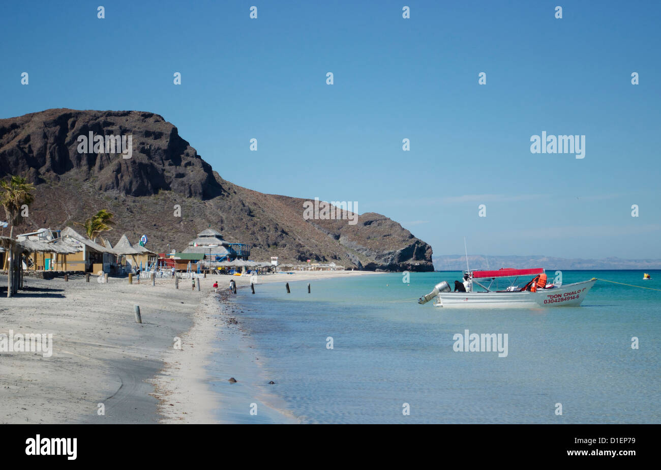 La Paz Baja California Sur Messico con le sue spiagge Malecon e porti turistici Foto Stock