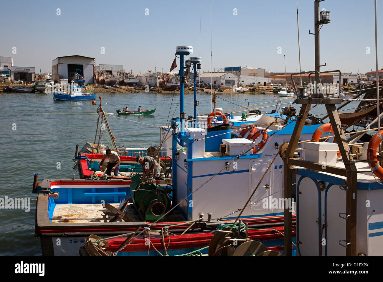 Porto di pesca di Isla Cristina Huelva Andalusia Spagna Foto Stock
