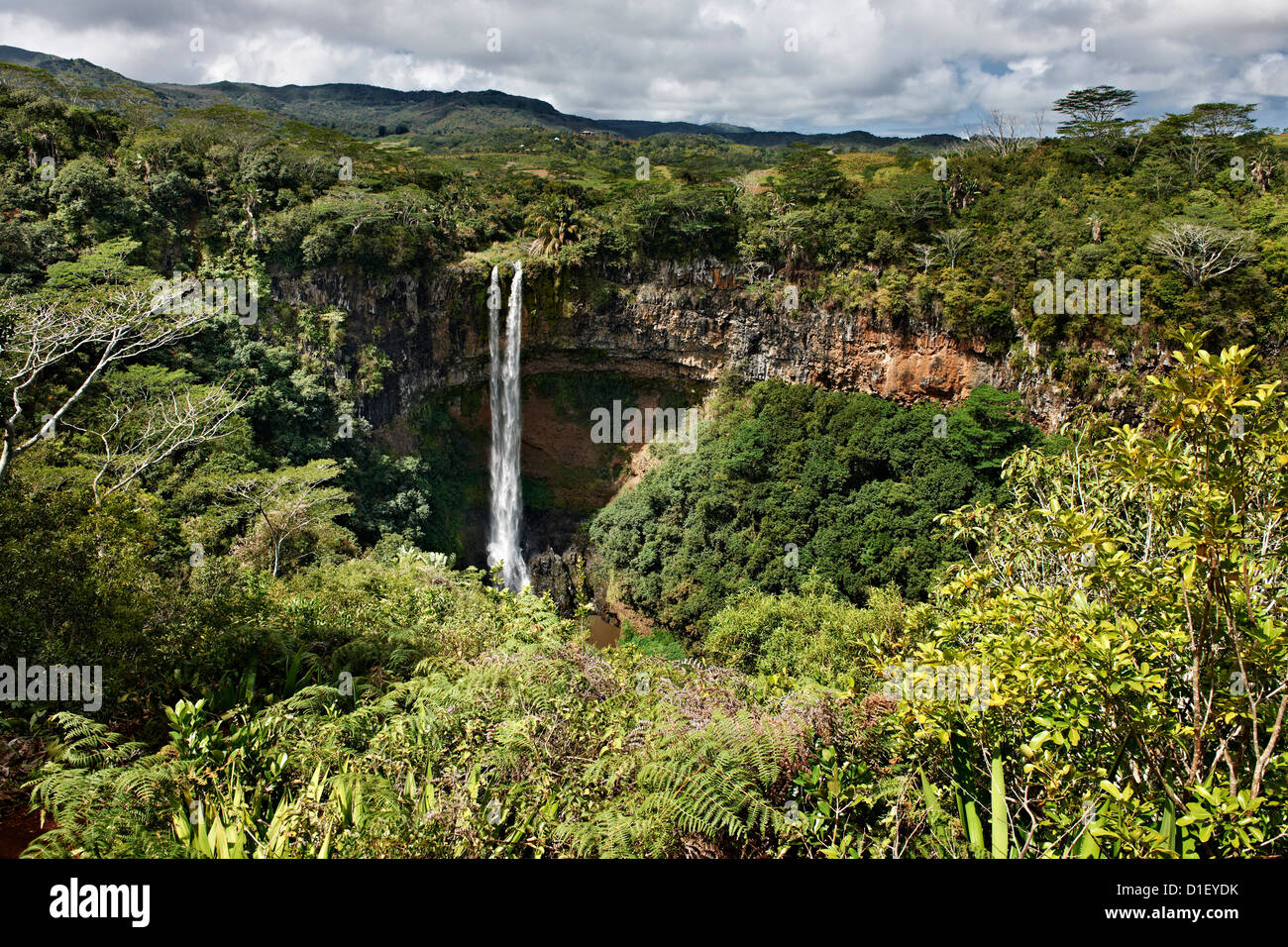 Cascate di Chamarel, Mauritius, Isole dell'Oceano Indiano Foto Stock