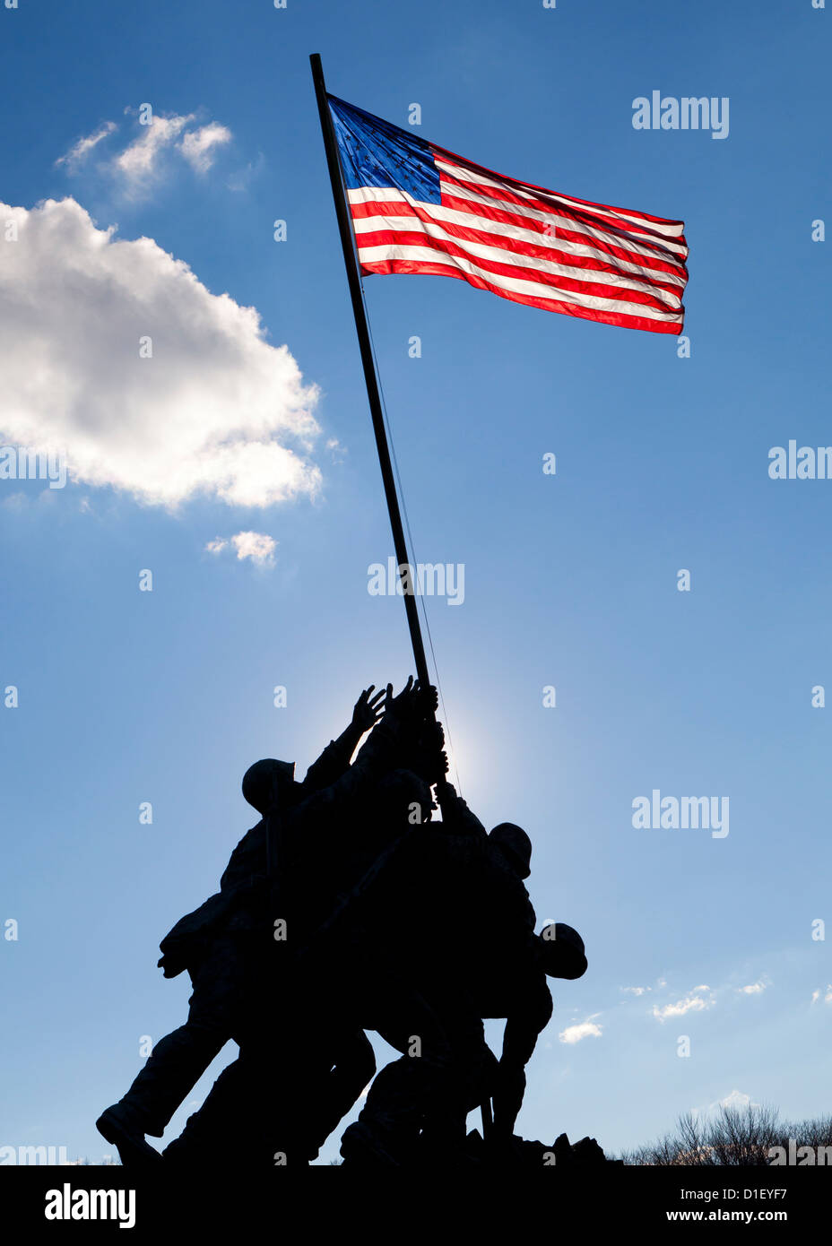 US Marine Corps Memorial - Washington DC, Stati Uniti d'America Foto Stock