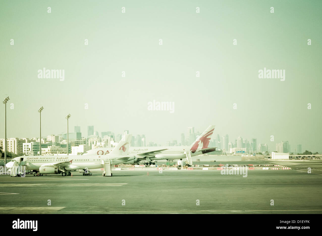 Aeroporto, Qatar, Arabia, Medio Oriente e Asia Foto Stock
