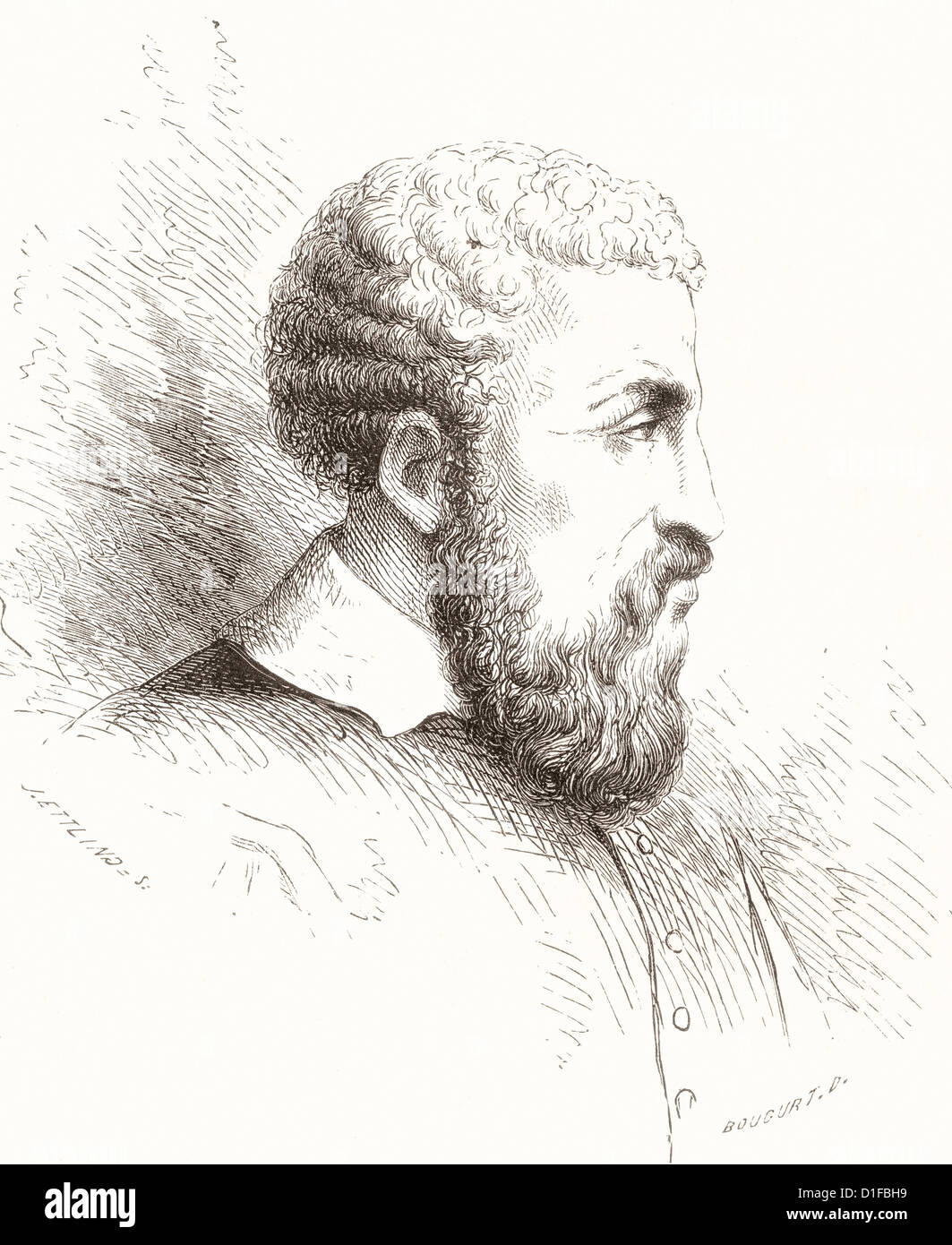 Daniele Ricciarelli, c. 1509 -1566, meglio noto come Daniele da Volterra. Manierismo italiano pittore e scultore. Foto Stock