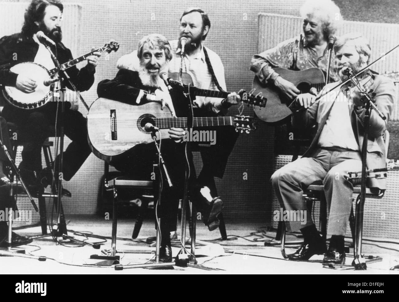 I DUBLINESI Irish Folk Gruppo circa 1980 Foto Stock