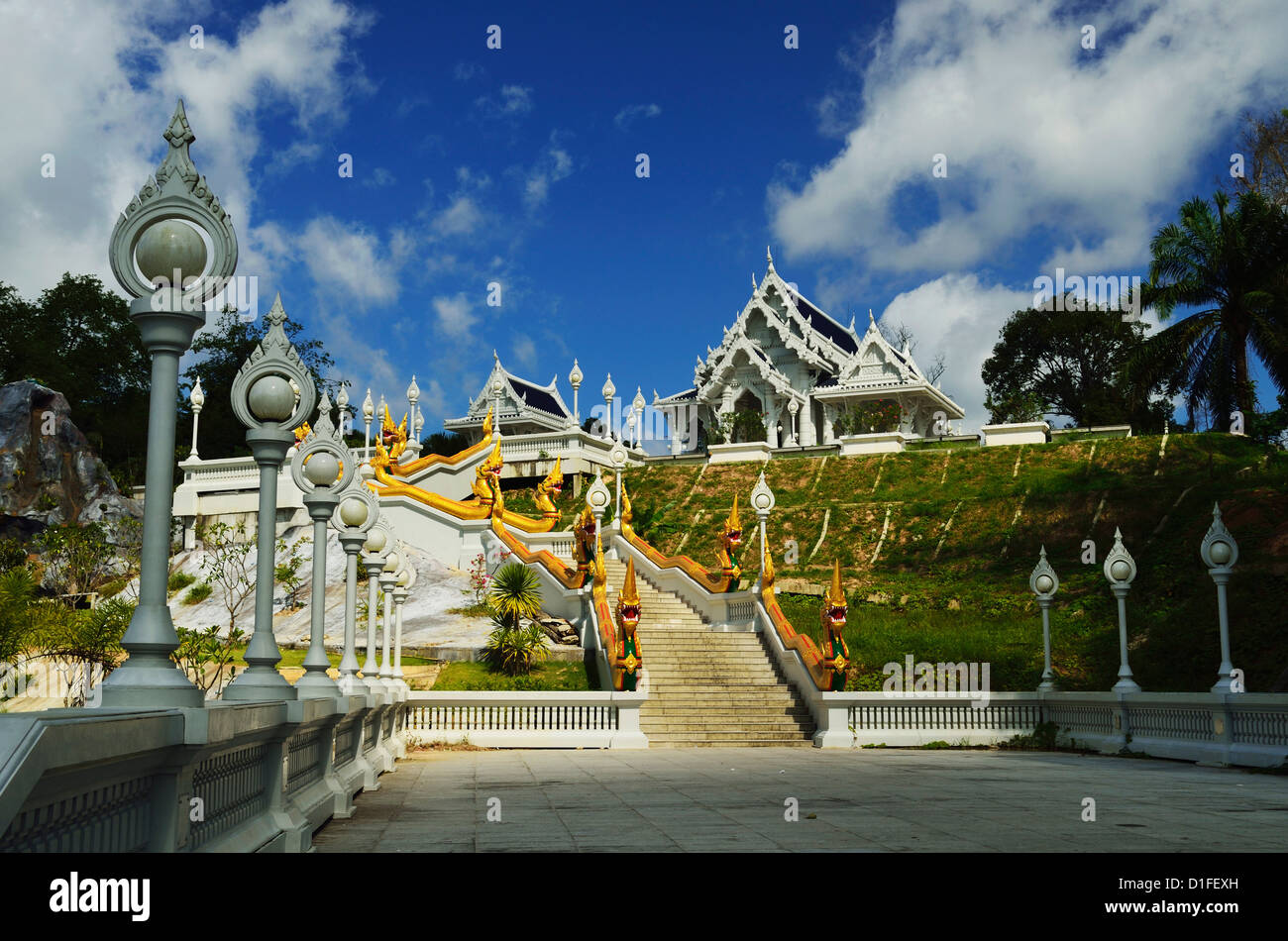 Tempio Kaewkorawaram a Krabi town, Provincia di Krabi, Thailandia, Sud-est asiatico, in Asia Foto Stock