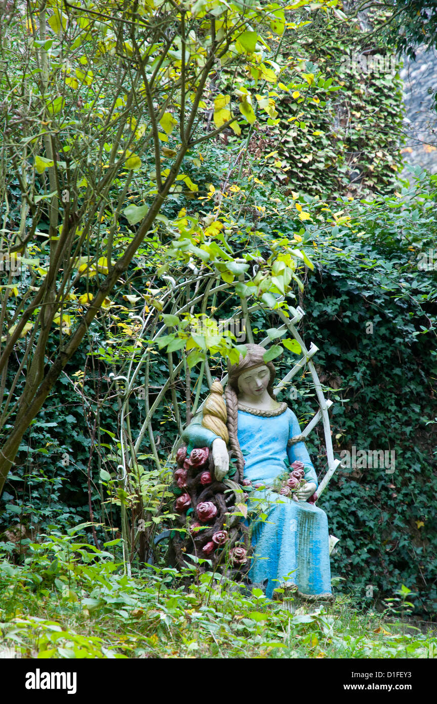 Statua di Sleeping Beauty, Fratelli Grimm fiaba, Germania Foto Stock