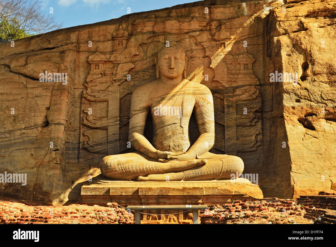 Antica città di Polonnaruwa, Sito Patrimonio Mondiale dell'UNESCO, Polonnaruwa, Sri Lanka, Asia Foto Stock
