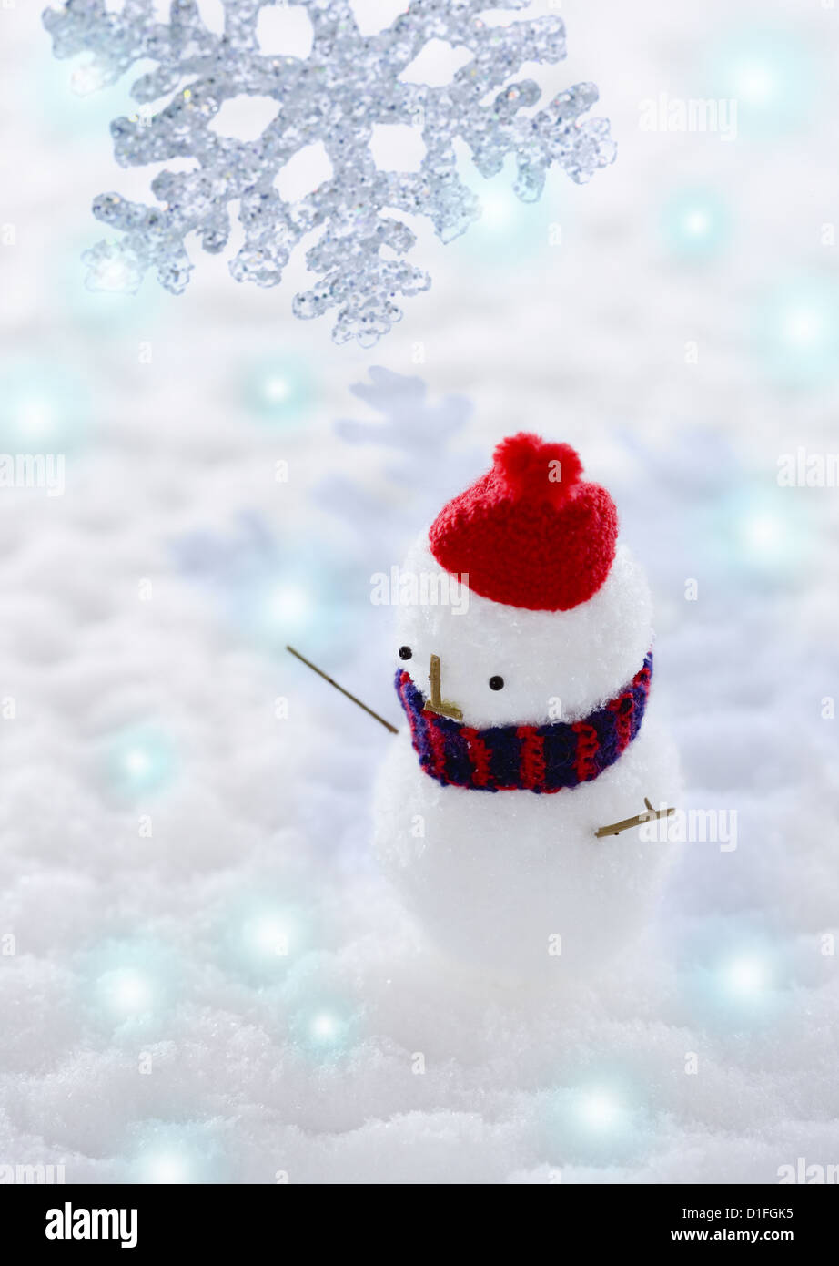 Pupazzo di neve, CG Foto Stock