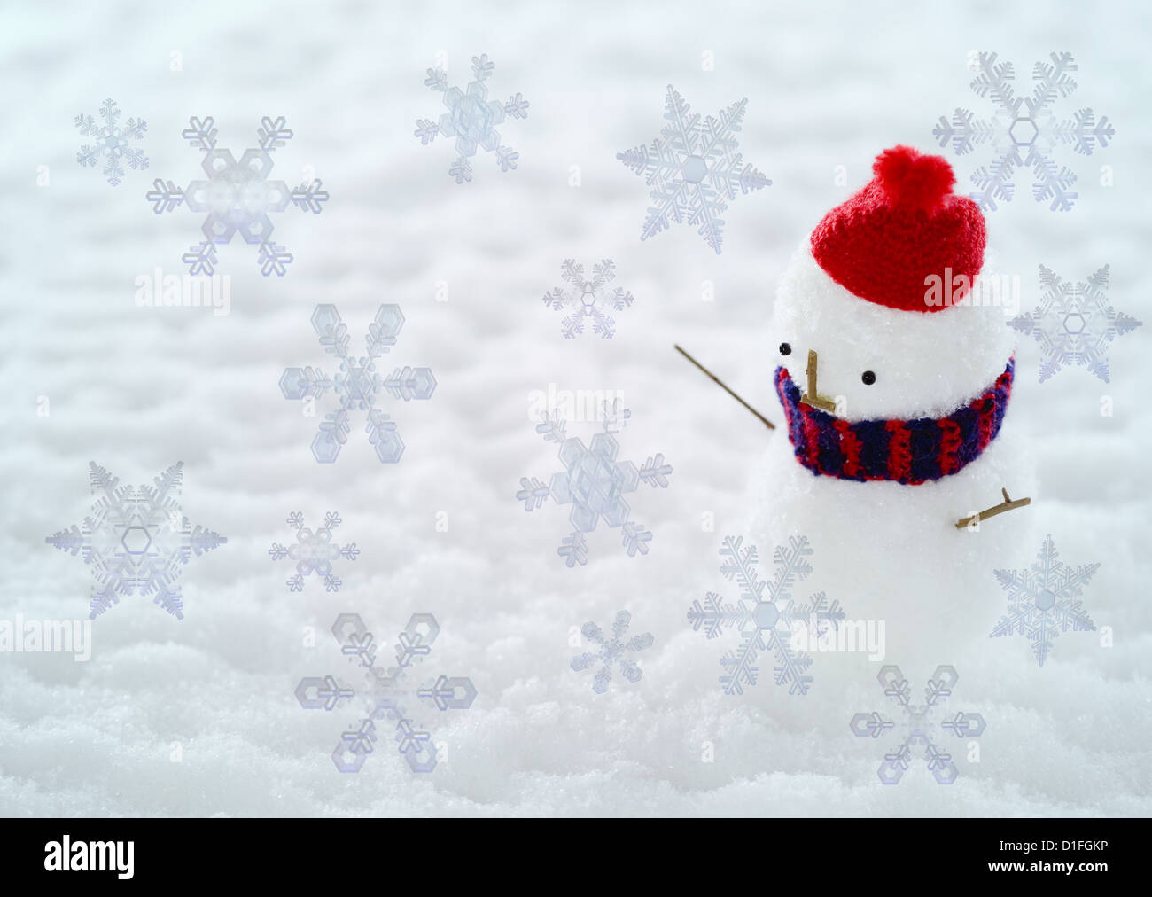 Pupazzo di neve, CG Foto Stock