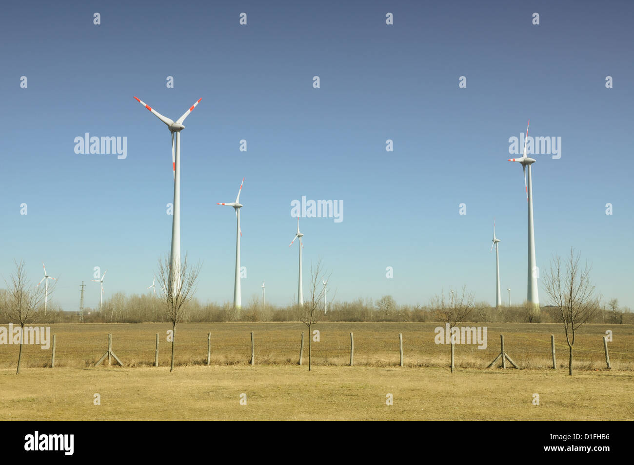 Potenza di funzionamento la generazione di mulini a vento in Austria Foto Stock
