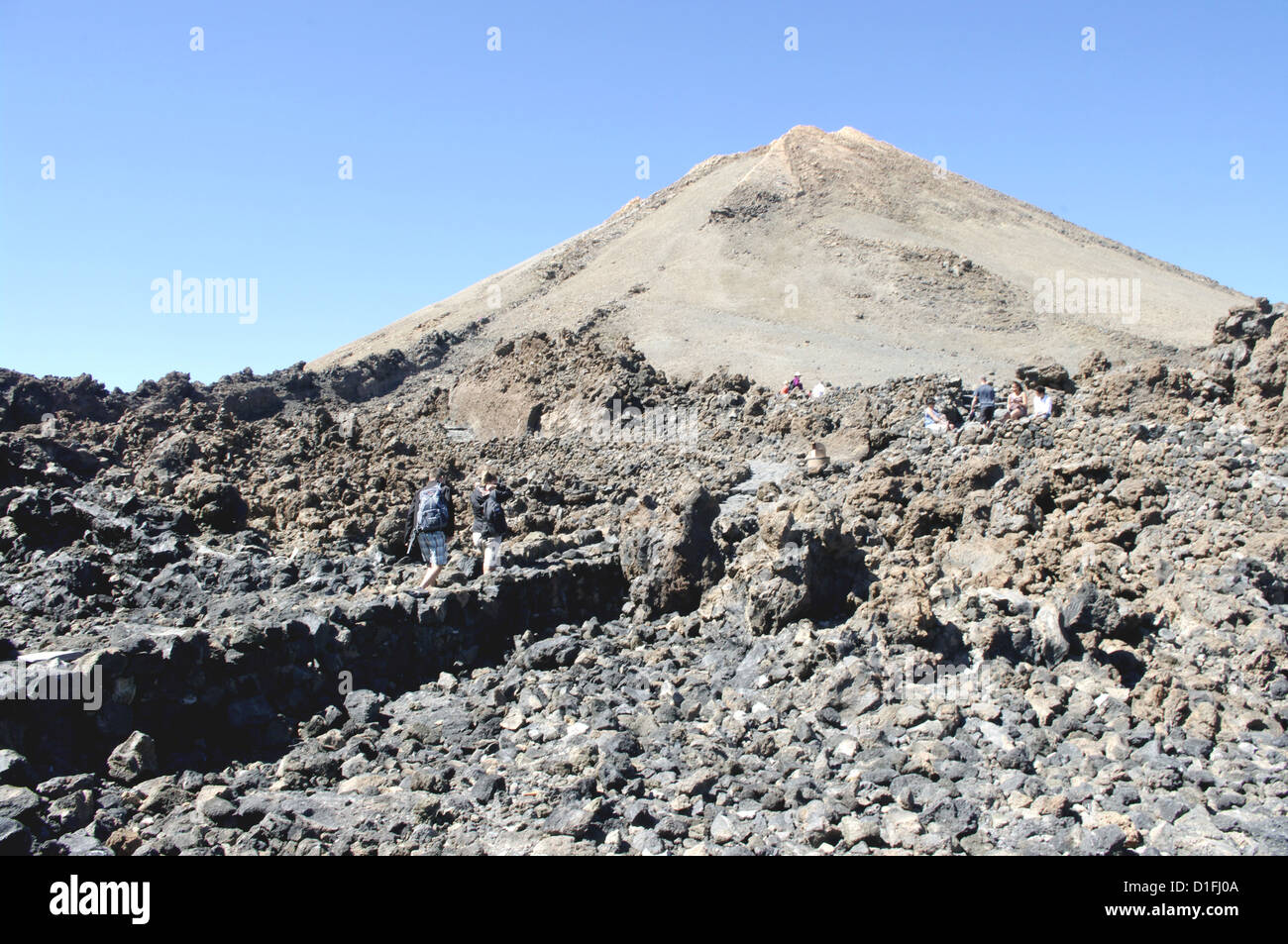 El Teide, Parque Nacional del Teide Tenerife, Isole Canarie Foto Stock