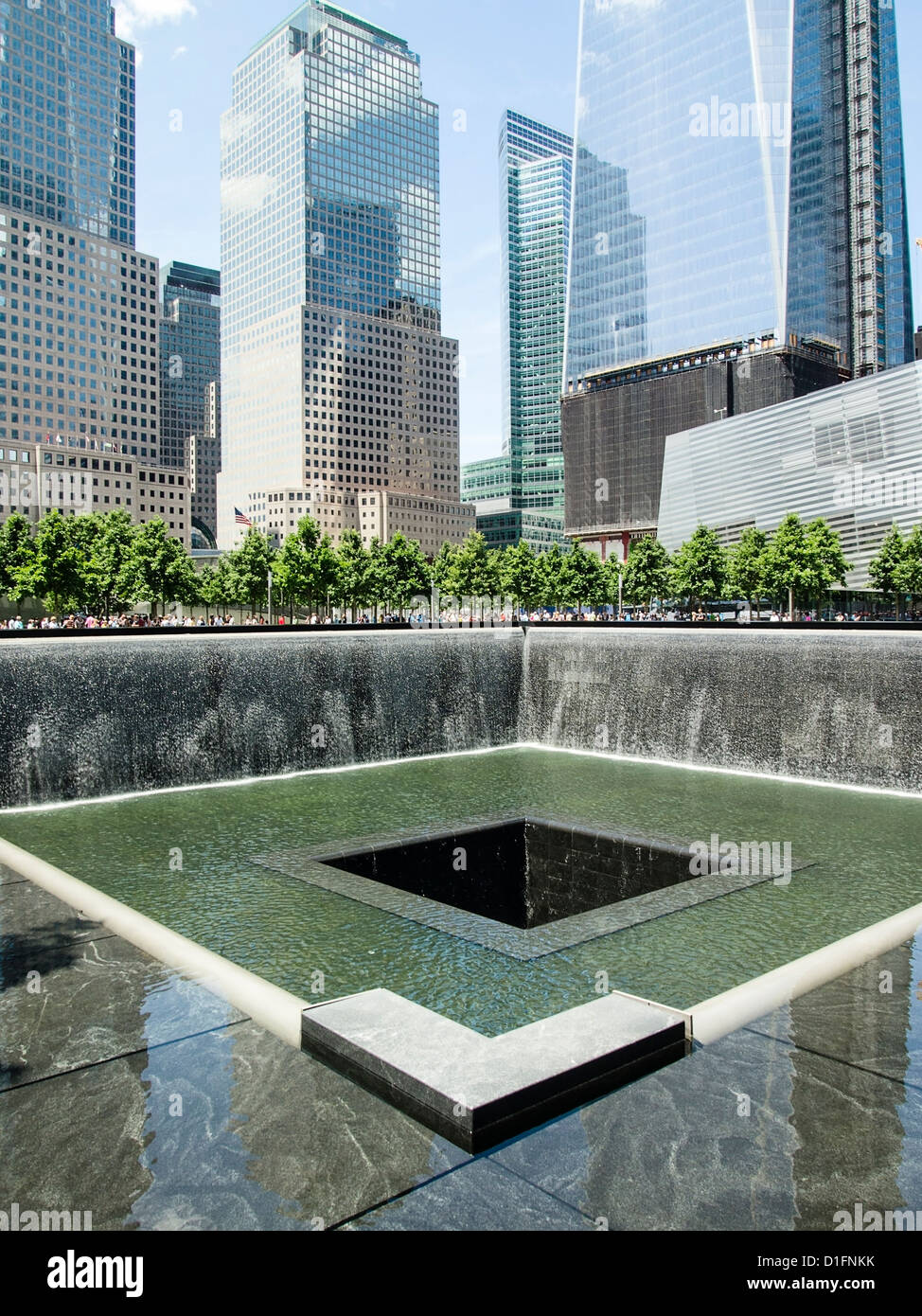 Il 9/11 Memorial Park Foto Stock