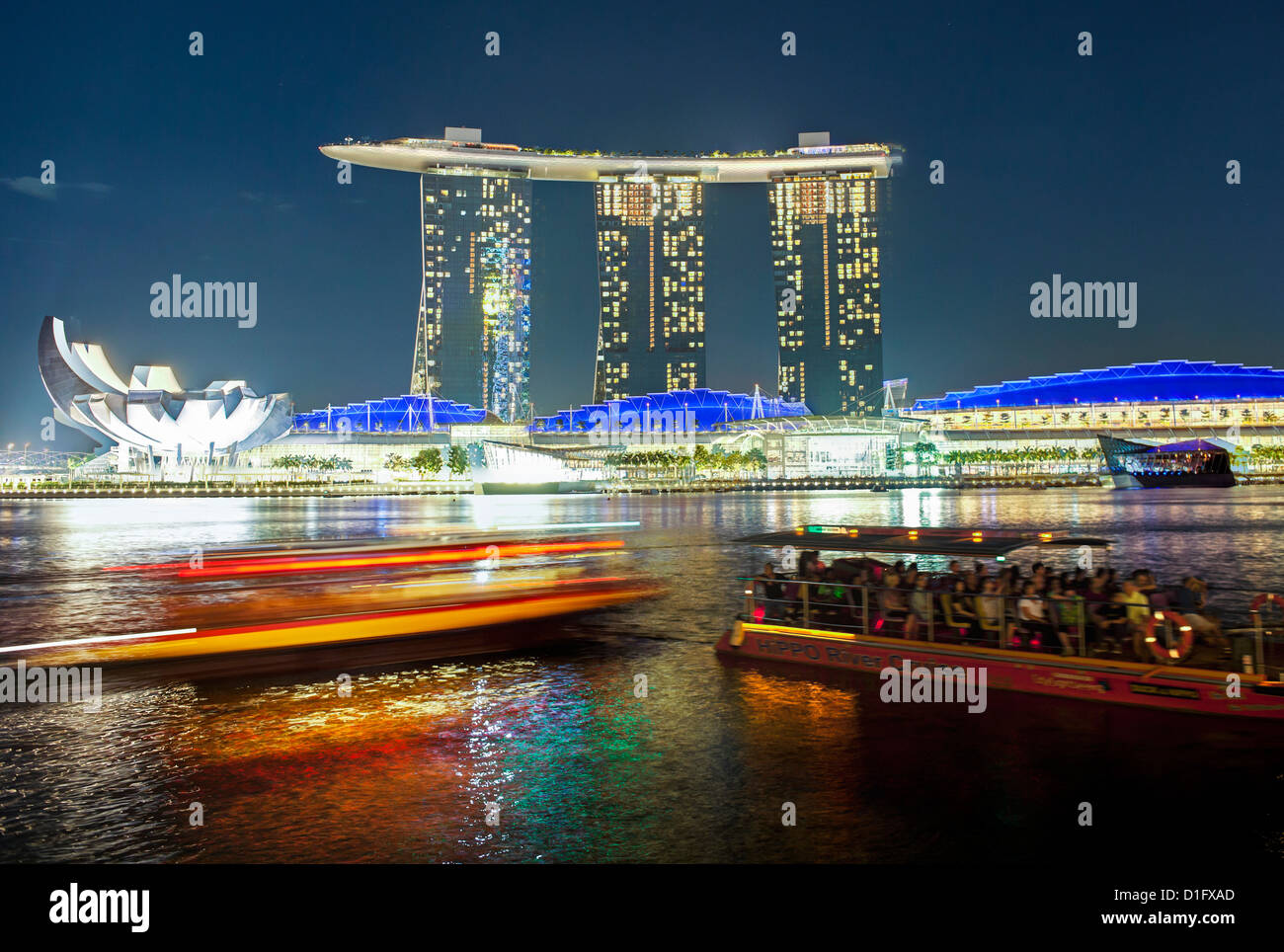 Il Marina Bay Sands, Marina Bay, Singapore, Sud-est asiatico, in Asia Foto Stock