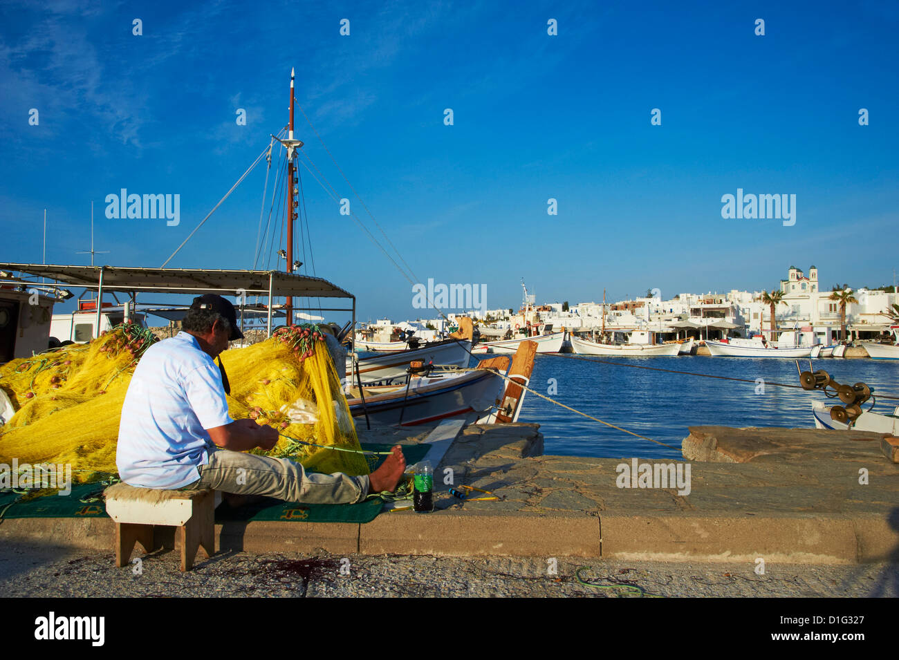 Porto, Naoussa, PAROS, CICLADI, Egeo, isole greche, Grecia, Europa Foto Stock