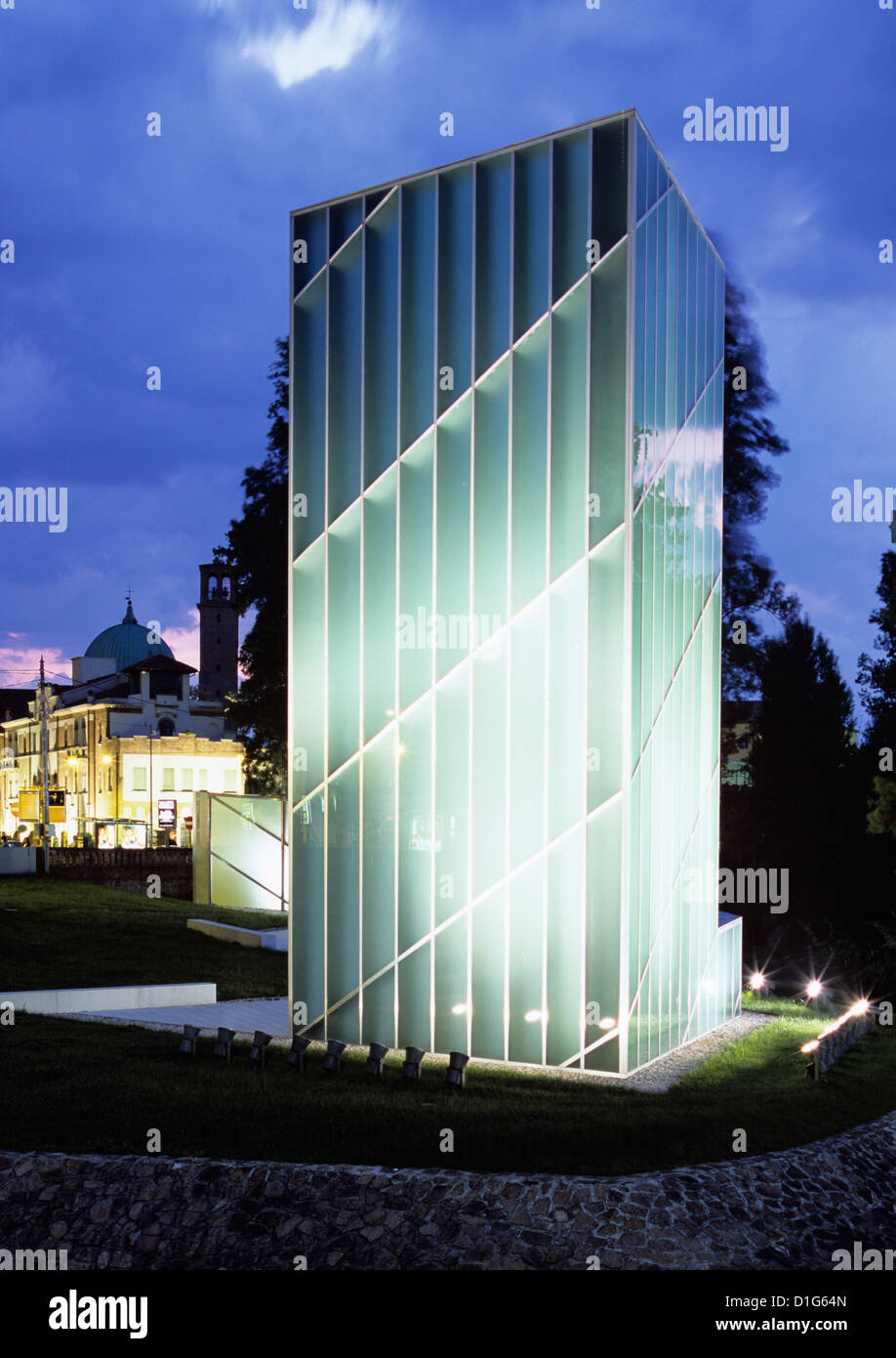 Il monumento di Libeskind (Monumento per le vittime degli attacchi dell'11 settembre), Padova, Veneto, Italia, Europa Foto Stock