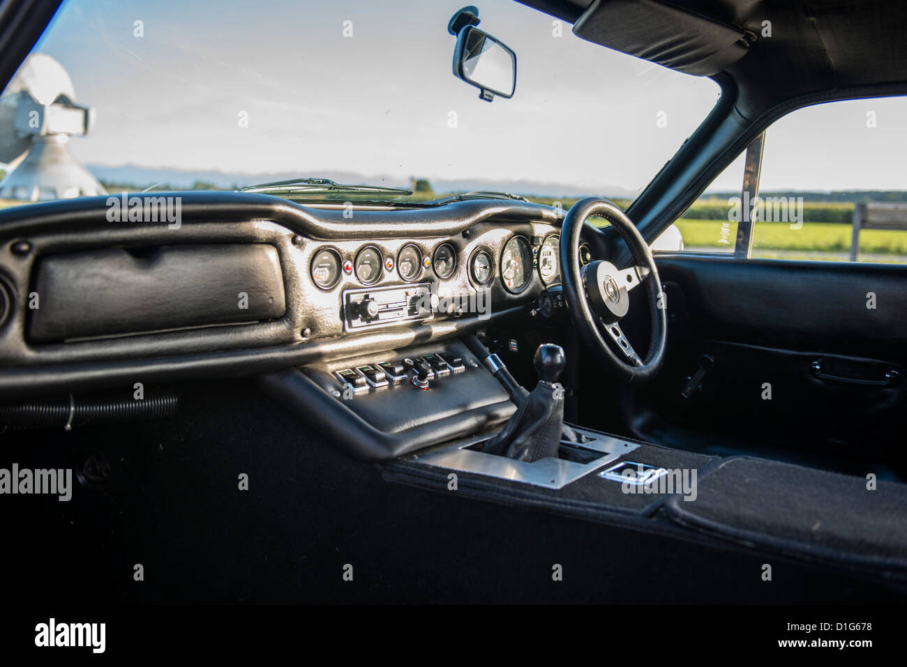 Classic British Sportscar - TVR 1600M del 70ies Interiour Foto Stock