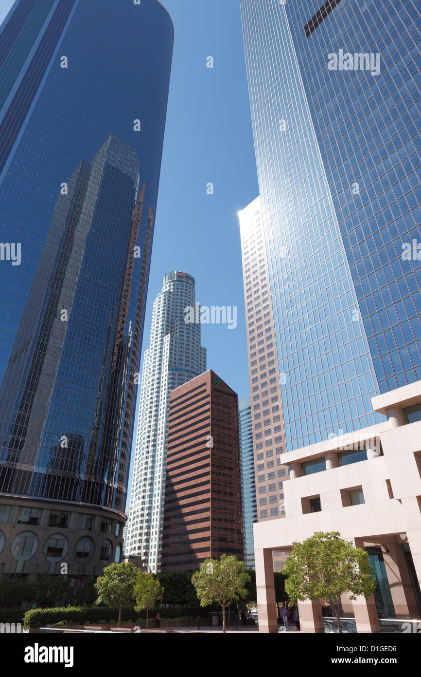 Moderni edifici per uffici a Los Angeles, California, Stati Uniti d'America Foto Stock