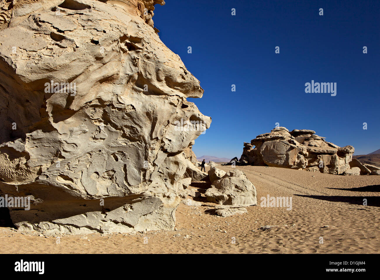 Formazione di roccia in Eduardo Avaroa fauna Andina riserva nazionale, Southwest Highlands, Bolivia, Sud America Foto Stock