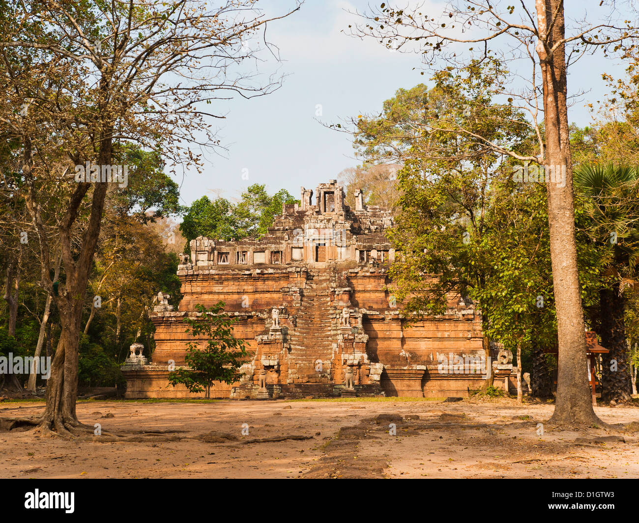 Rovine a Phimeanakas Tempio Angkor tempio complesso, Siem Reap, Cambogia, Indocina, Asia sud-orientale, Asia Foto Stock