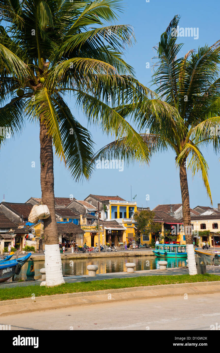 La vecchia area del porto di Hoi An, Sito Patrimonio Mondiale dell'UNESCO, Vietnam, Indocina, Asia sud-orientale, Asia Foto Stock