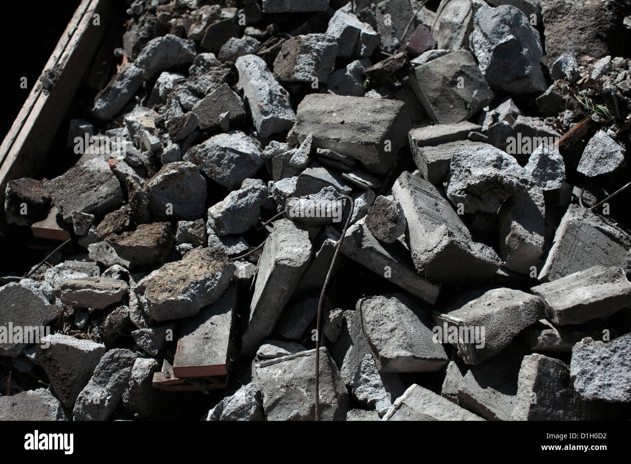 Calcestruzzo di pietrisco. Foto Stock