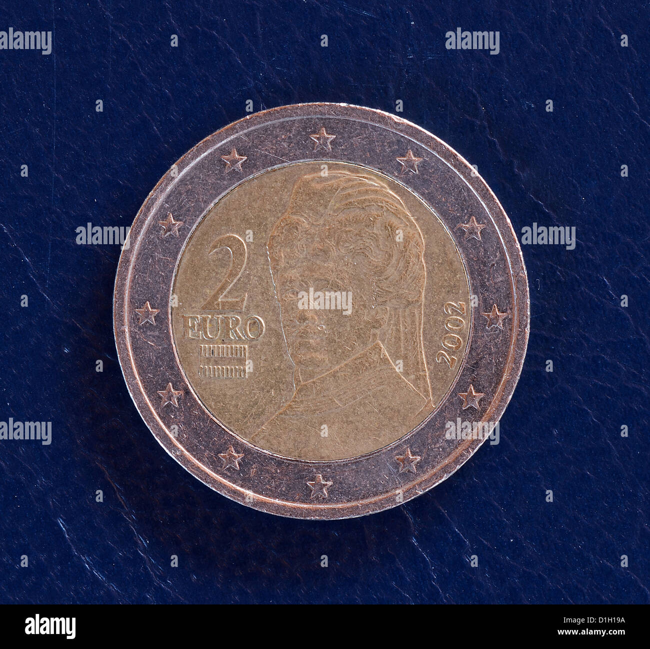 Monete in euro Foto Stock