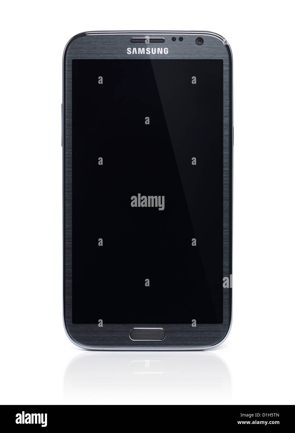 Samsung Galaxy Nota 2 smartphone Android telefono isolato su sfondo bianco con tracciato di ritaglio Foto Stock