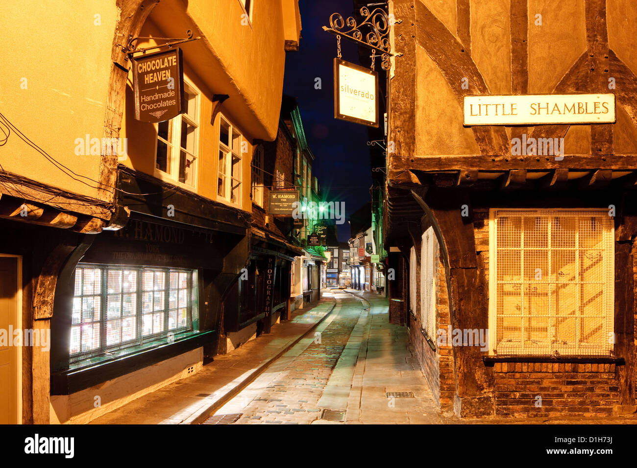 Il Caos York Yorkshire Inghilterra al crepuscolo Foto Stock