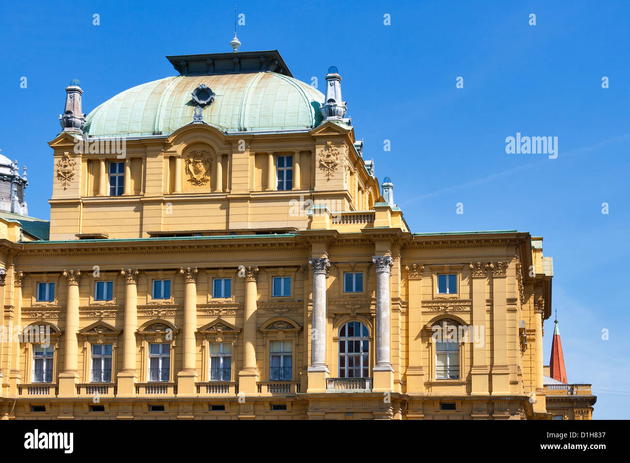 Il croato Teatro Nazionale di Zagabria Foto Stock