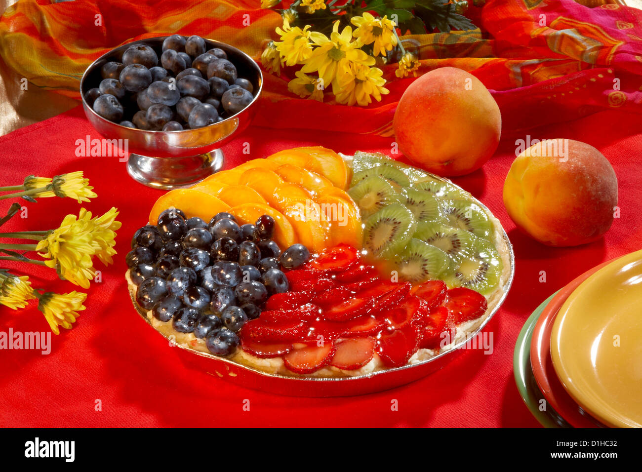 Crostata di frutta Foto Stock