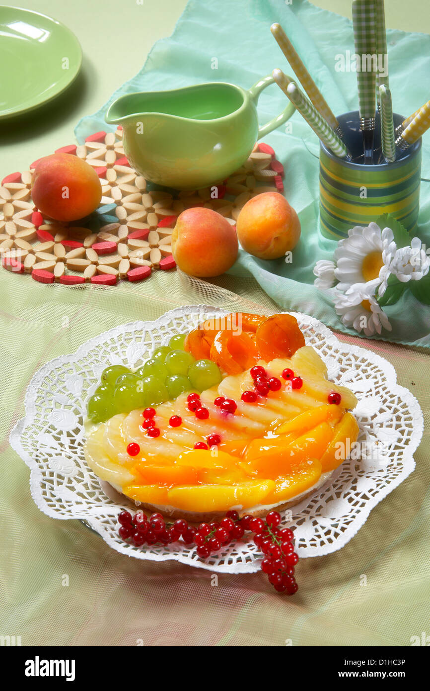 Crostata di frutta Foto Stock