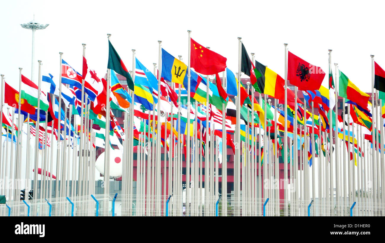 Bandiere Italia Foto Stock