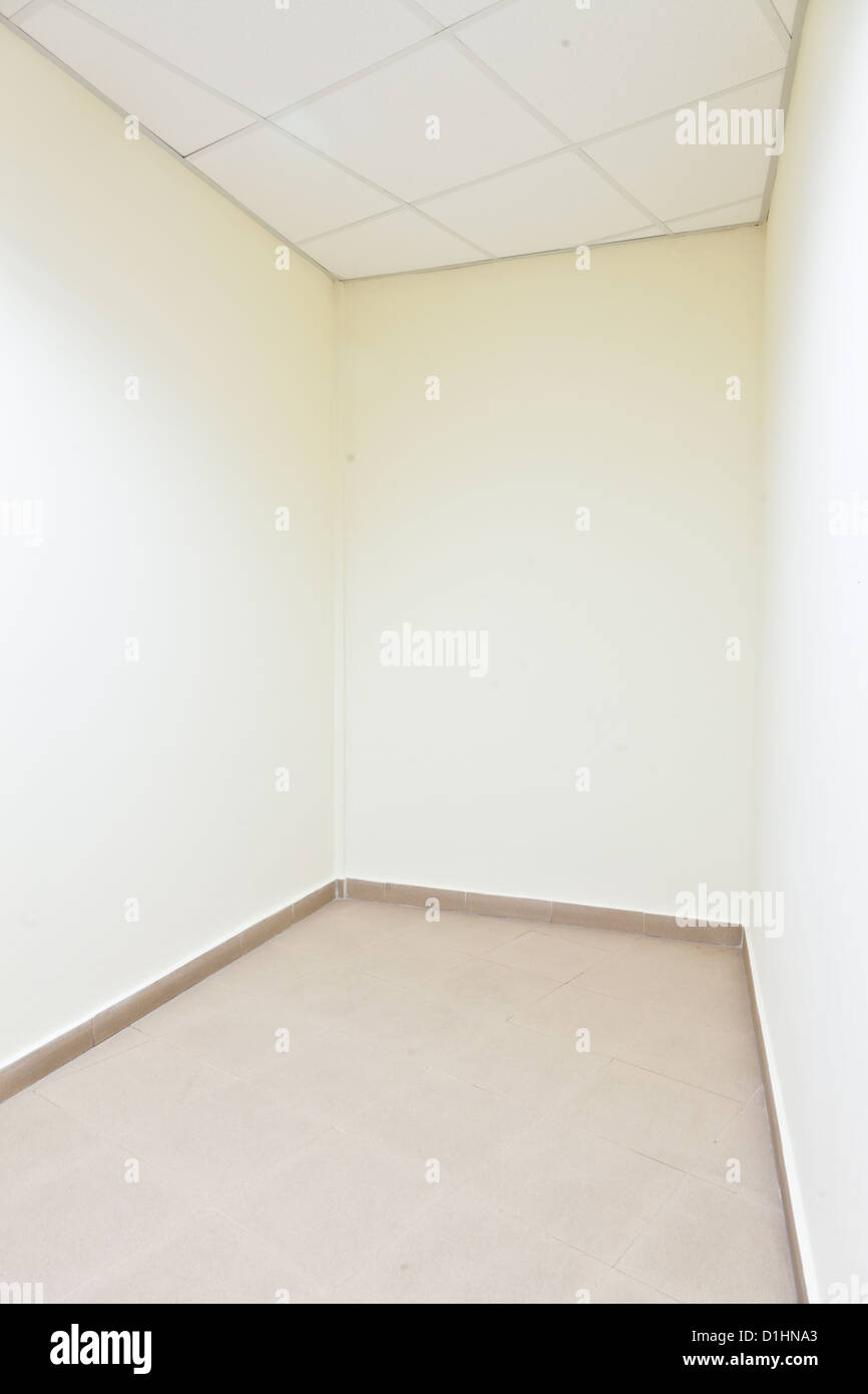 Stanza vuota, tiro a destra Foto Stock