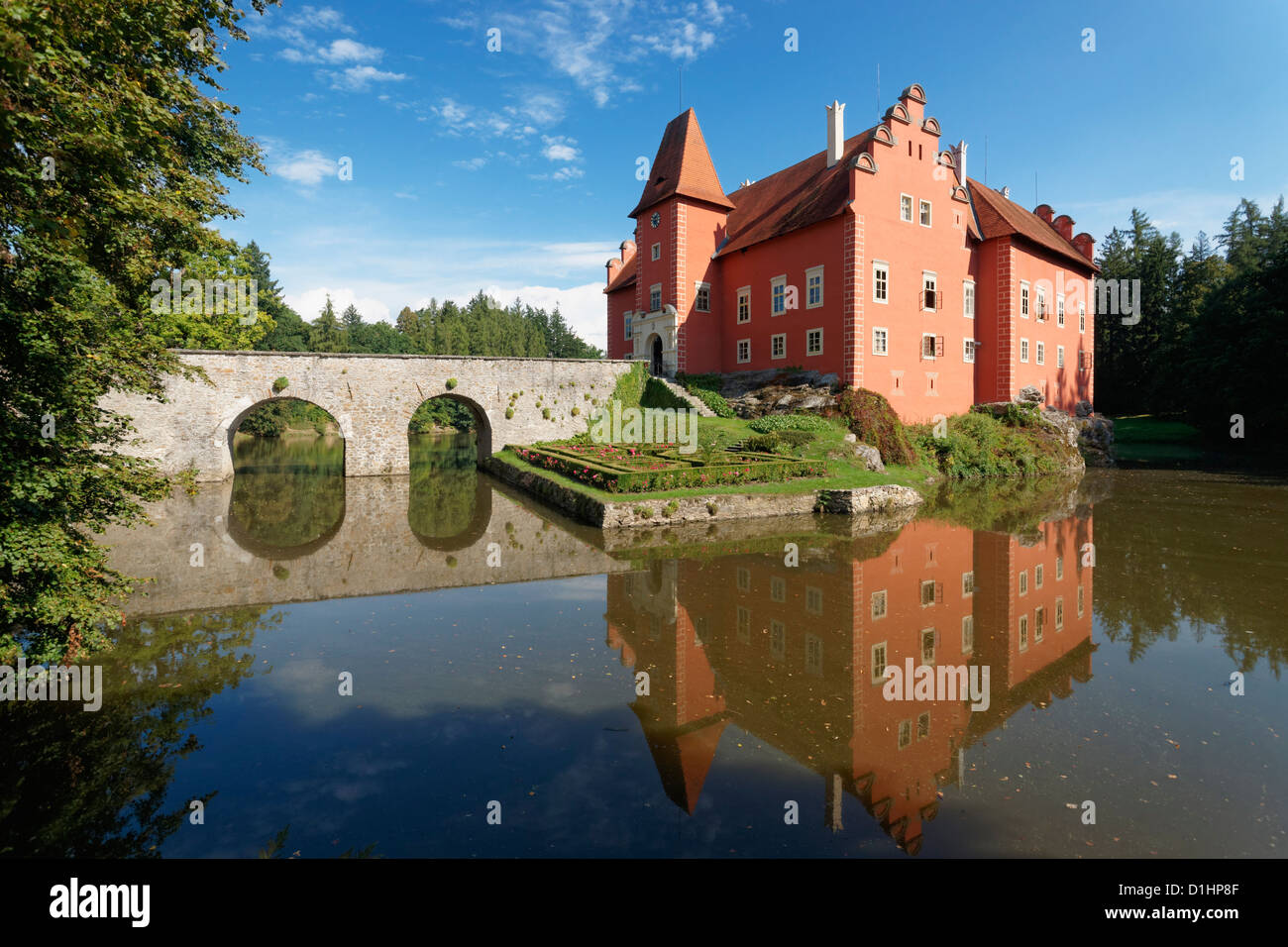 Cervena Lhota Castello, Boemia del Sud, Repubblica Ceca Foto Stock