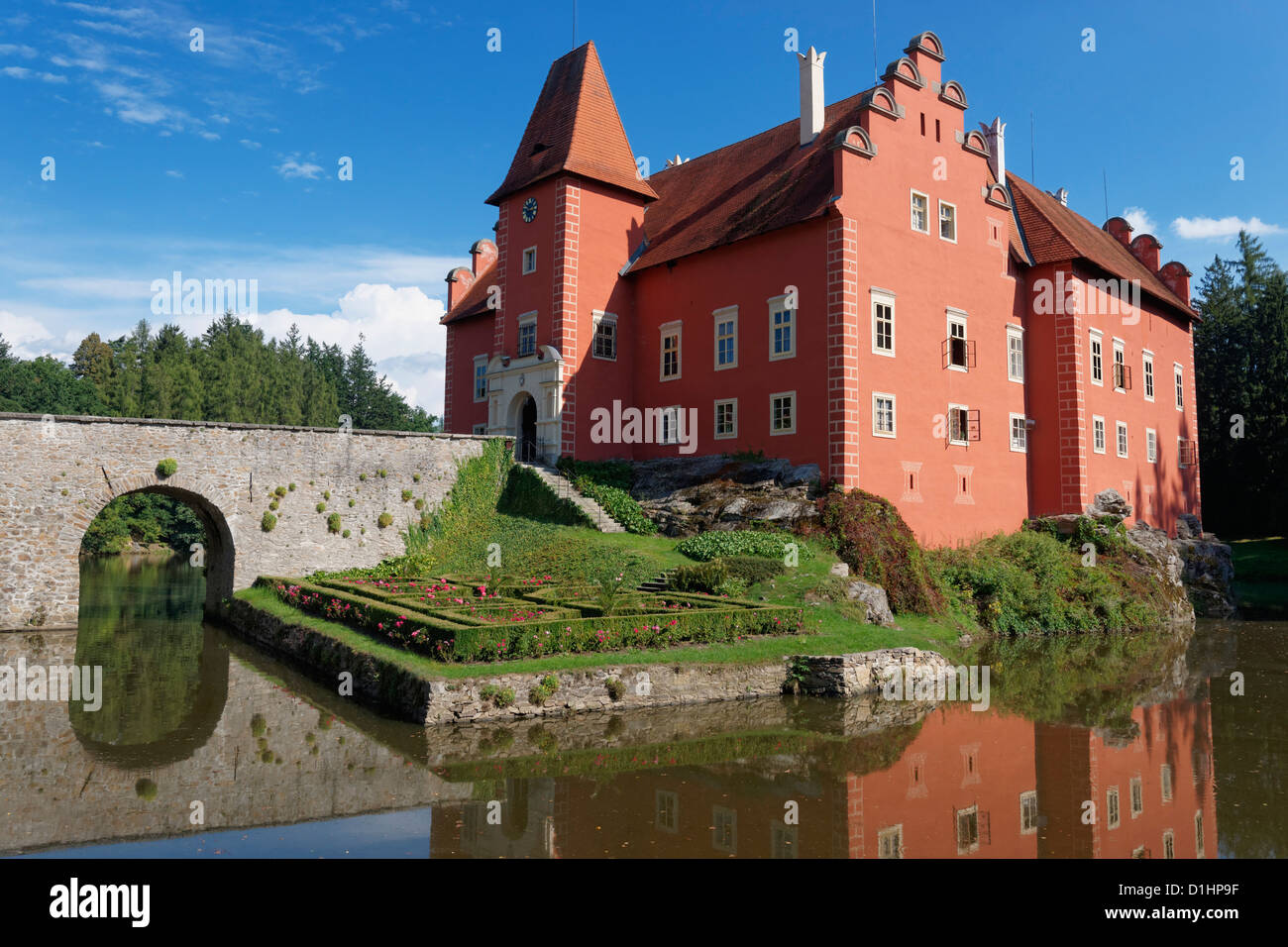 Cervena Lhota Castello, Boemia del Sud, Repubblica Ceca Foto Stock