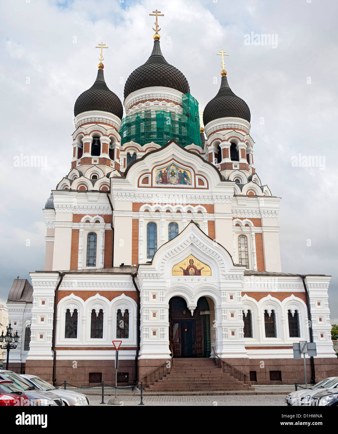La Cattedrale Alexander Nevsky di Tallinn, la capitale dell'Estonia. Foto Stock La Cattedrale Alexander Nevsky di Tallinn, la capitale dell'Estonia. Foto Stock