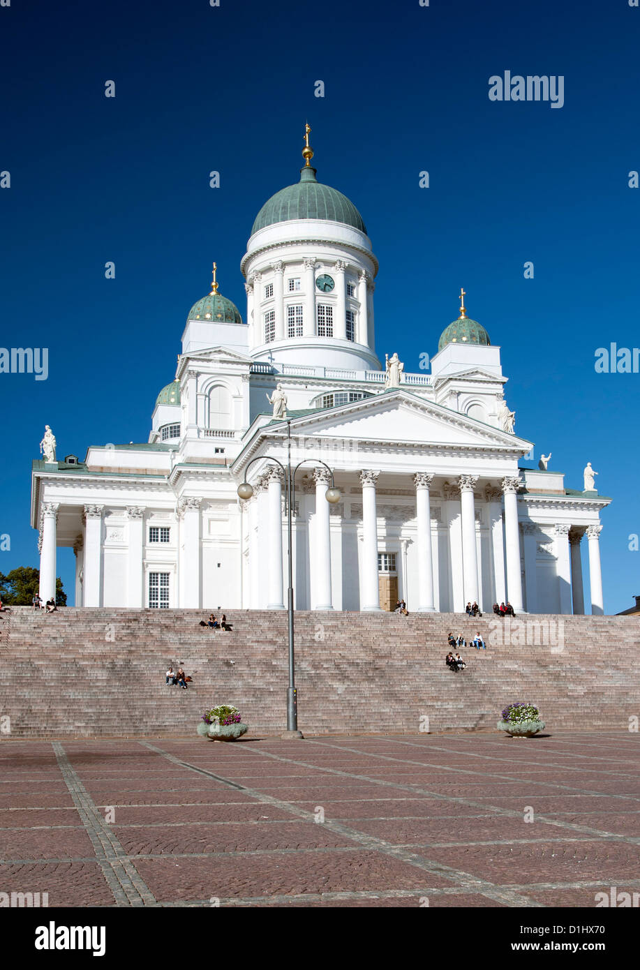 La cattedrale di Helsinki a Helsinki, la capitale della Finlandia. Foto Stock