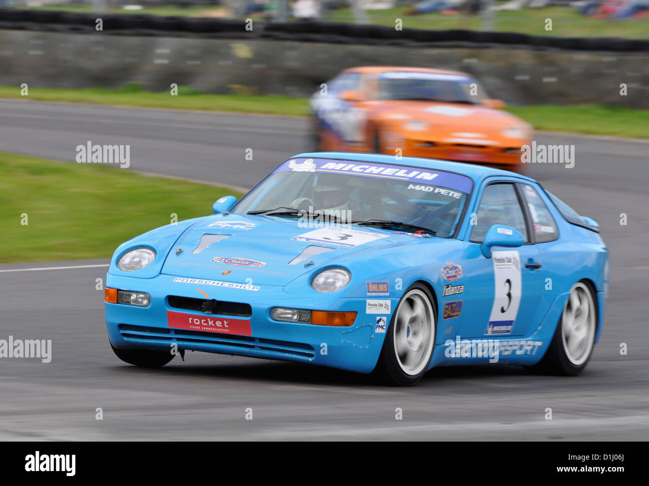 Porsche 928 a Castle Combe il circuito Foto Stock