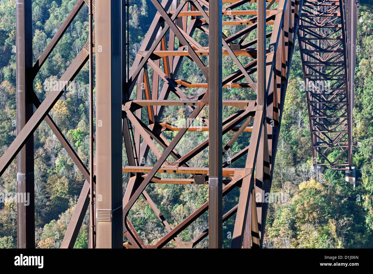 New River Gorge Bridge nel West Virginia Foto Stock