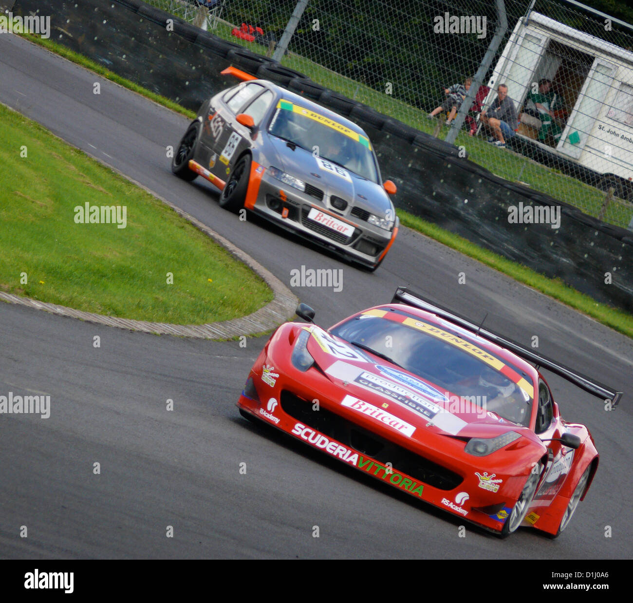 La Ferrari a Castle Combe il circuito Foto Stock